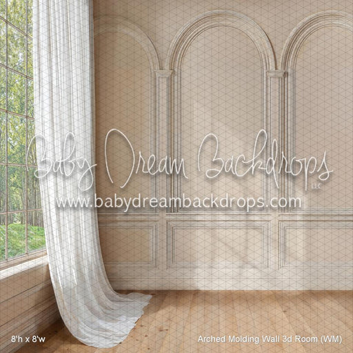 Arched Molding Wall 3d Room (WM)