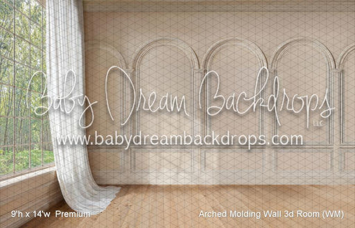 Arched Molding Wall 3d Room (WM)