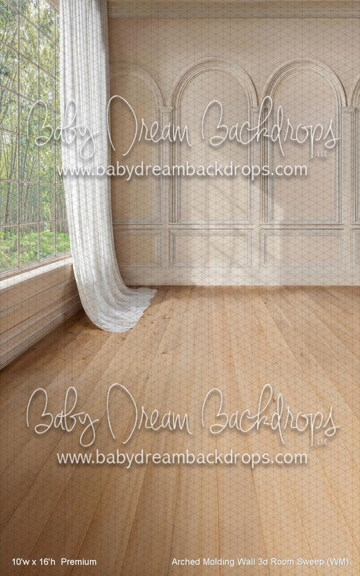 Arched Molding Wall 3d Room Sweep (WM)