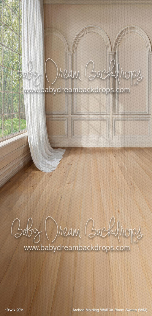 Arched Molding Wall 3d Room Sweep (WM)