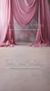 X Drop Art Drapes Carnation Pink Left Sweep (MD)