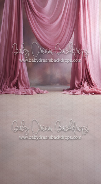Art Drapes Carnation Pink Right Sweep (MD)