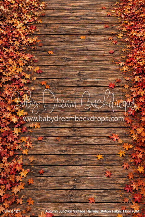 Autumn Junction Vintage Railway Station Fabric Floor (OM)