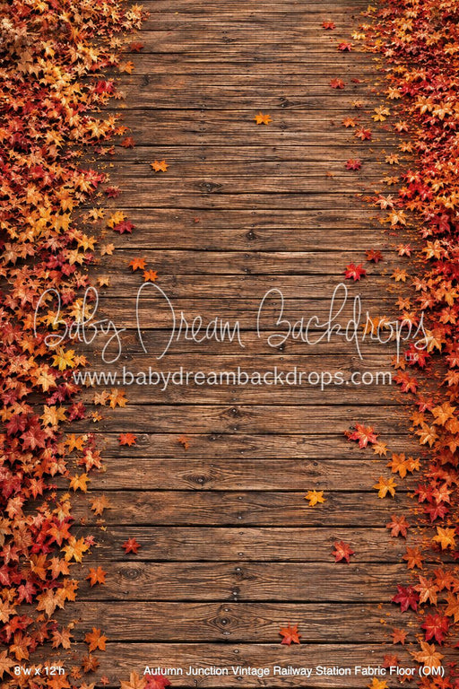Autumn Junction Vintage Railway Station Fabric Floor (OM)