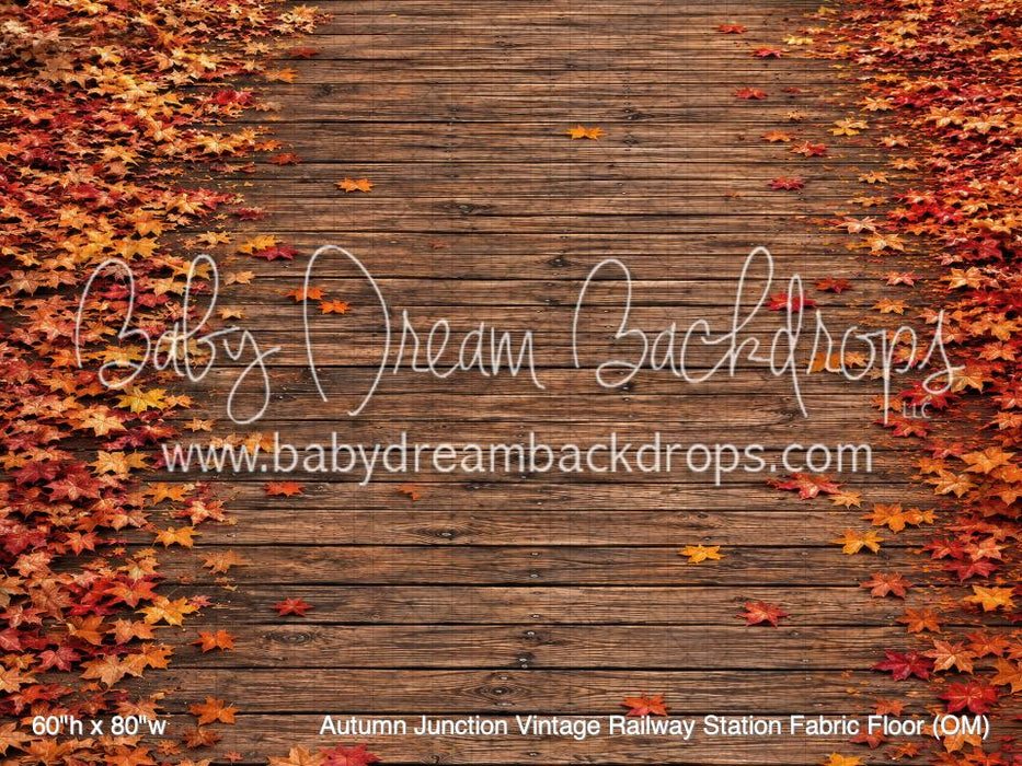 Autumn Junction Vintage Railway Station Fabric Floor (OM)