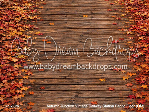 Autumn Junction Vintage Railway Station Fabric Floor (OM)