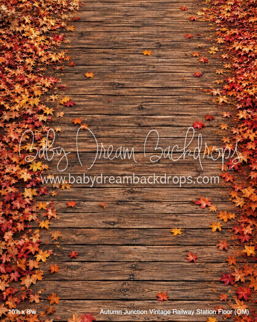 Autumn Junction Vintage Railway Station Fabric Floor (OM)
