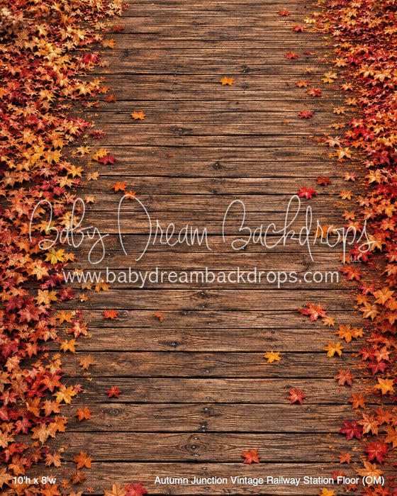 Autumn Junction Vintage Railway Station Fabric Floor (OM)