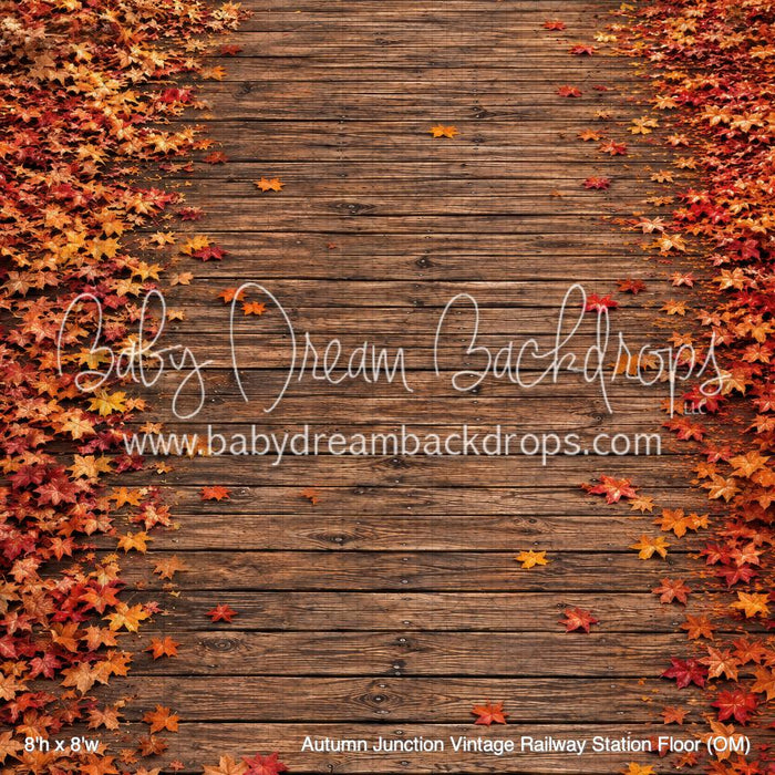 Autumn Junction Vintage Railway Station Fabric Floor (OM)