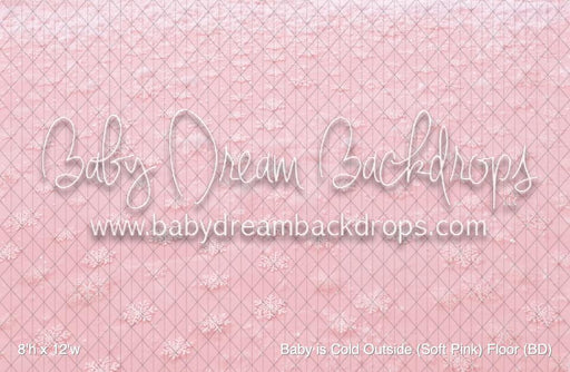 Baby is Cold Outside (Soft Pink) Fabric Floor (BD)