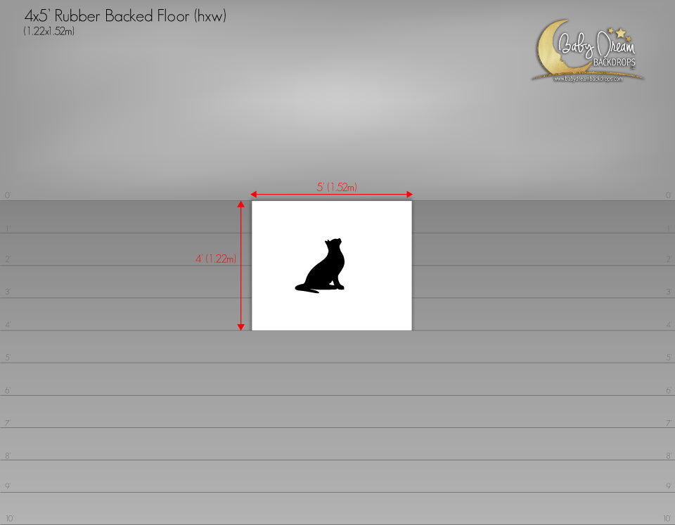 4x5’ Rubber Backed Floors