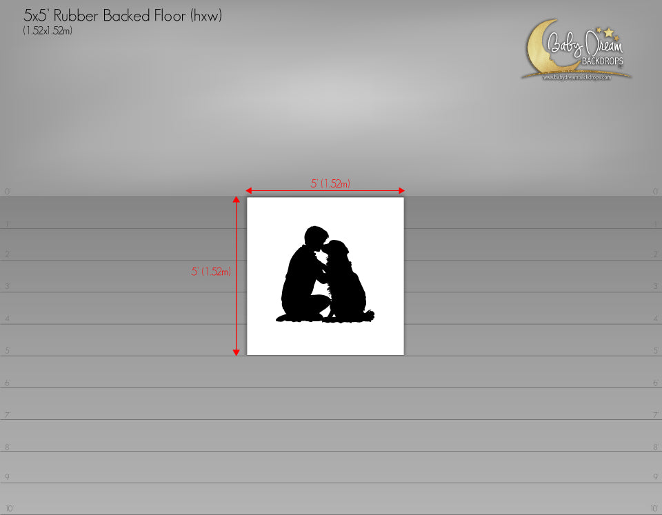 5x5’ Rubber Backed Floors