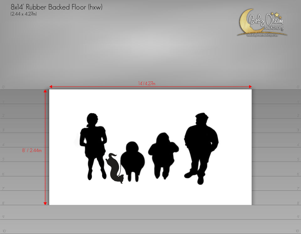 8x14' Rubber Backed Floors