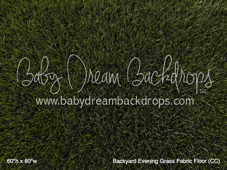 Backyard Evening Grass Fabric Floor (CC)