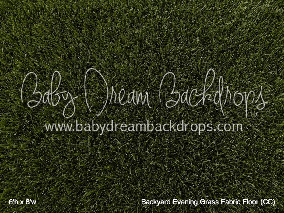 Backyard Evening Grass Fabric Floor (CC)