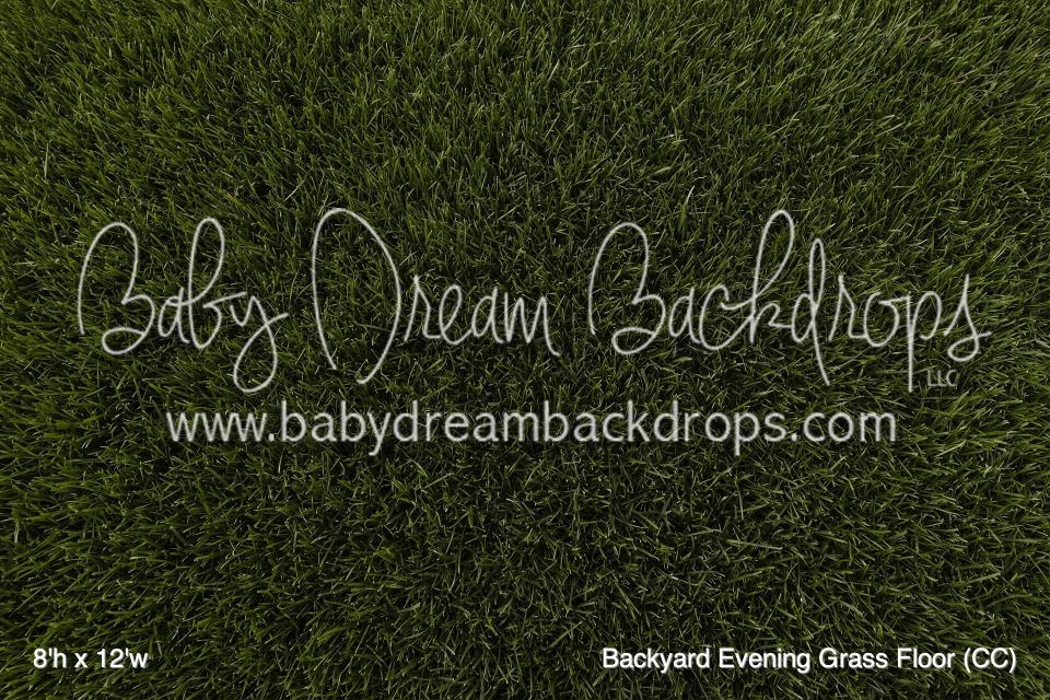 Backyard Evening Grass Fabric Floor (CC)