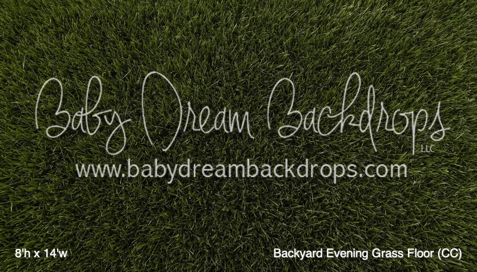 Backyard Evening Grass Fabric Floor (CC)