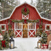 Backyard Red Winter Barn (CC)