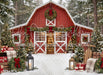 Backyard Red Winter Barn (CC)