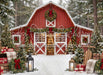 Backyard Red Winter Barn (CC)