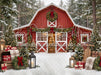 Backyard Red Winter Barn (CC)