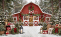 Backyard Red Winter Barn (CC)