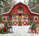 Backyard Red Winter Barn (CC)
