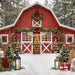 Backyard Red Winter Barn (CC)