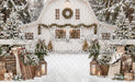 Backyard White Winter Barn (CC)