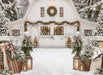 Backyard White Winter Barn (CC)