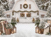 Backyard White Winter Barn (CC)