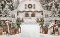 Backyard White Winter Barn (CC)