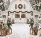 Backyard White Winter Barn (CC)