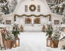 Backyard White Winter Barn (CC)