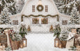 Backyard White Winter Barn (CC)