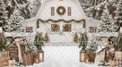 Backyard White Winter Barn (CC)