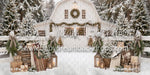 Backyard White Winter Barn (CC)