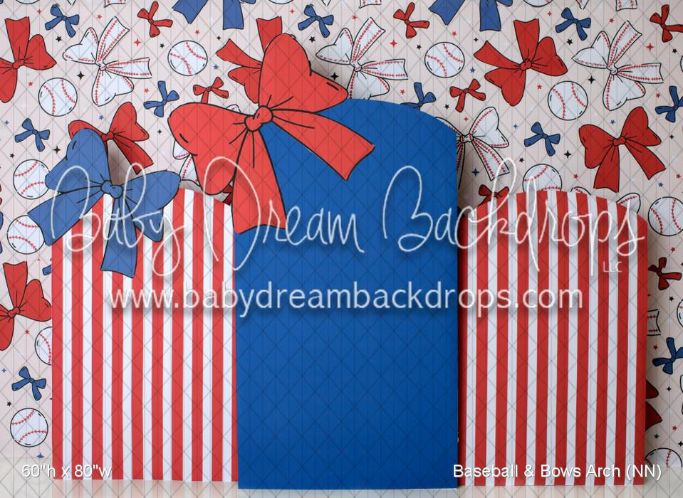 Baseball & Bows Arch (NN)
