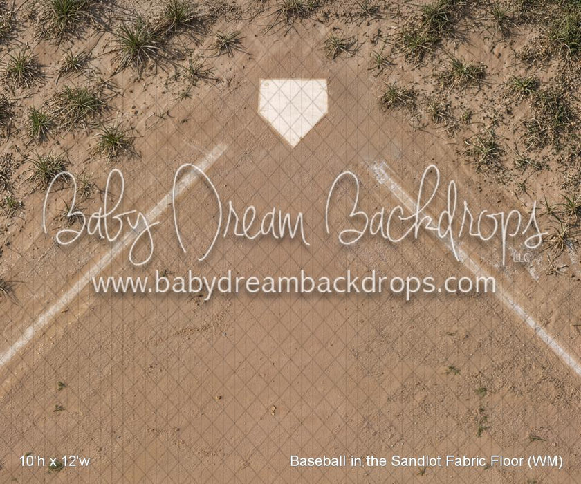 Baseball in the Sandlot Fabric Floor (WM)