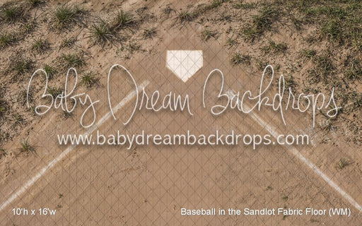 Baseball in the Sandlot Fabric Floor (WM)