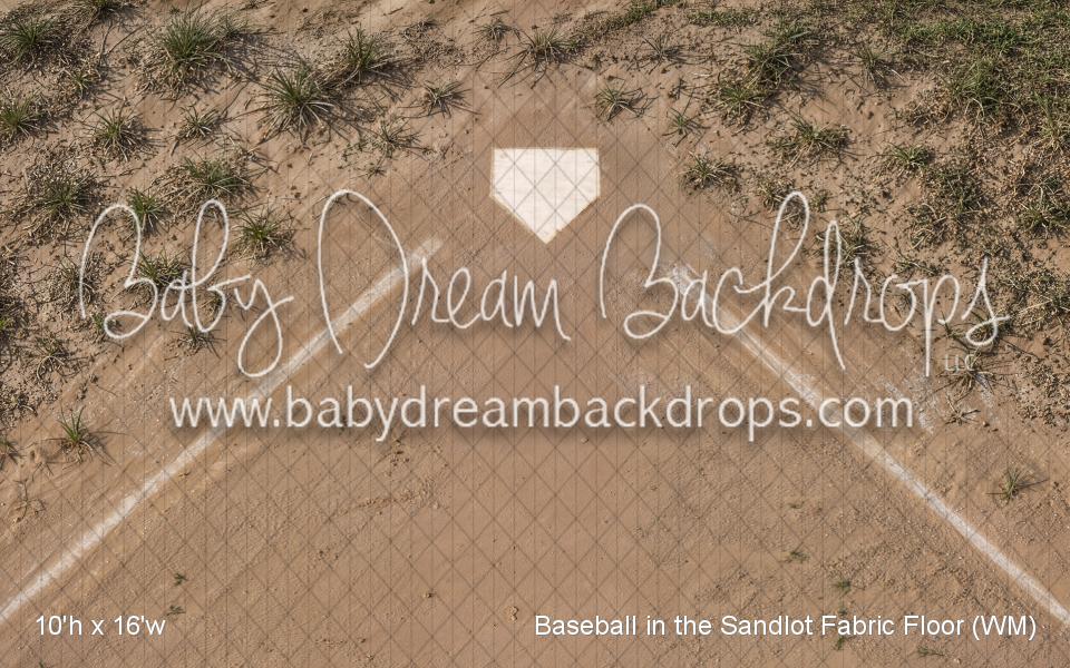 Baseball in the Sandlot Fabric Floor (WM)