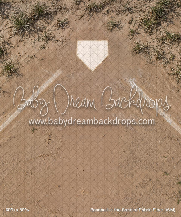 Baseball in the Sandlot Fabric Floor (WM)