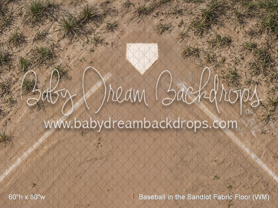 Baseball in the Sandlot Fabric Floor (WM)
