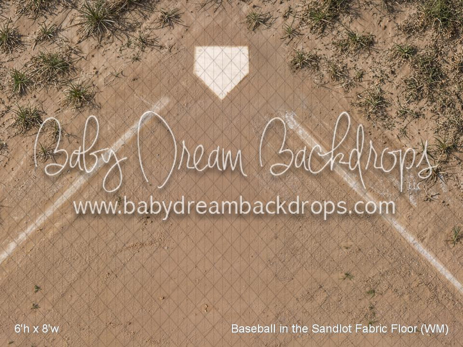 Baseball in the Sandlot Fabric Floor (WM)