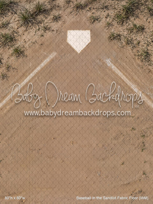 Baseball in the Sandlot Fabric Floor (WM)
