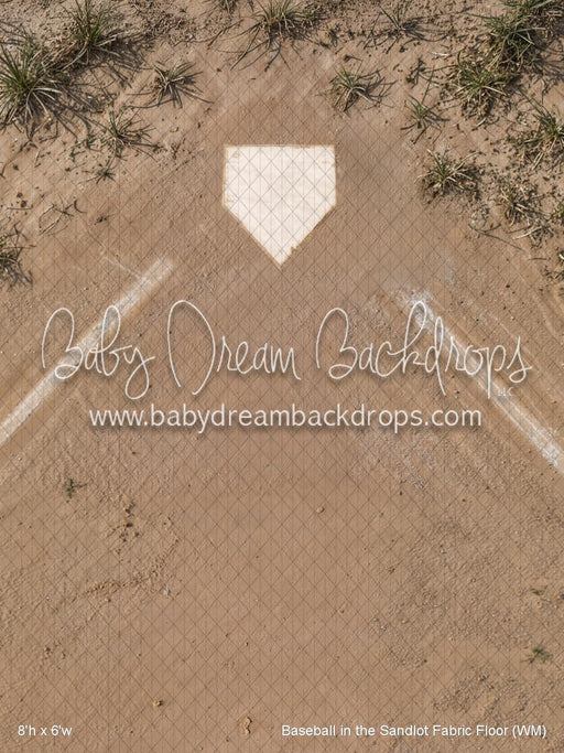 Baseball in the Sandlot Fabric Floor (WM)