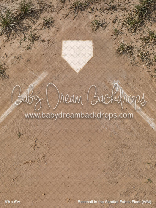 Baseball in the Sandlot Fabric Floor (WM)