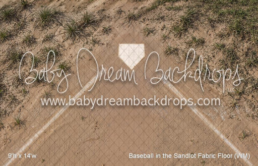 Baseball in the Sandlot Fabric Floor (WM)
