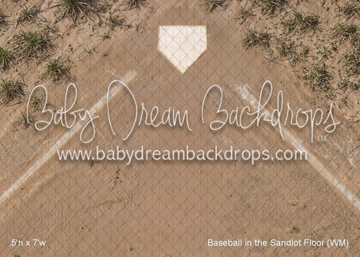 Baseball in the Sandlot Fabric Floor (WM)