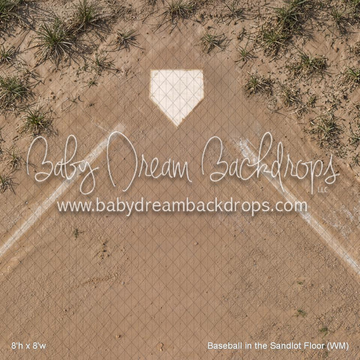 Baseball in the Sandlot Fabric Floor (WM)